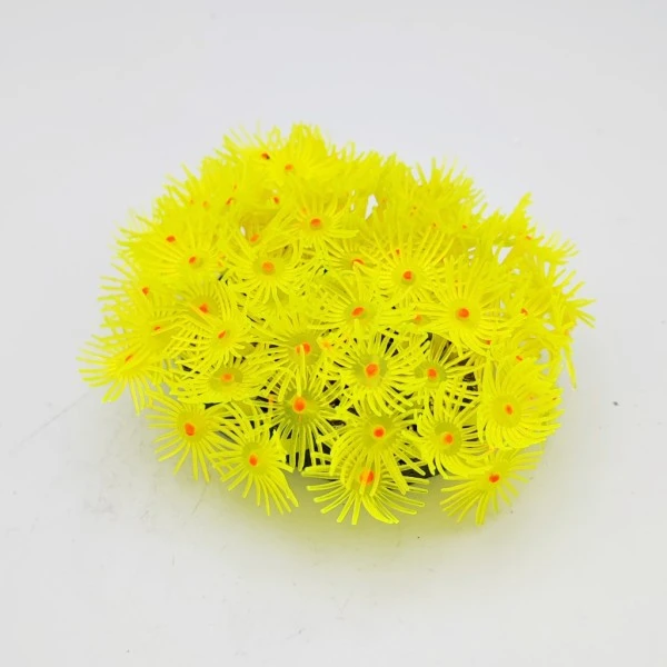 Kunstig koral Zoanthus (Yellow) 8x6x5 cm